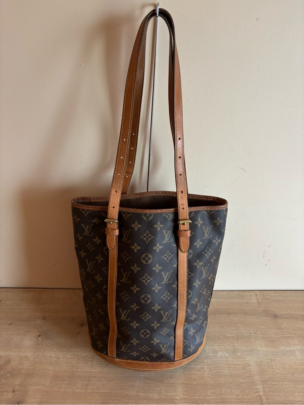Authentic Louis Vuitton monogram bucket GM